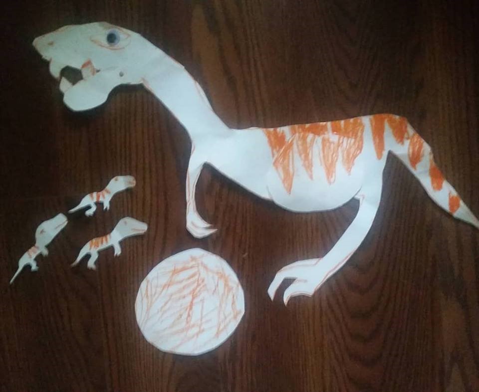 Dino Drawing by Alli (age 5), photo credit: Karla Griesbaum