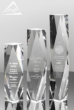 Premier Crystal Tower Awards for Virtual Awards Gals